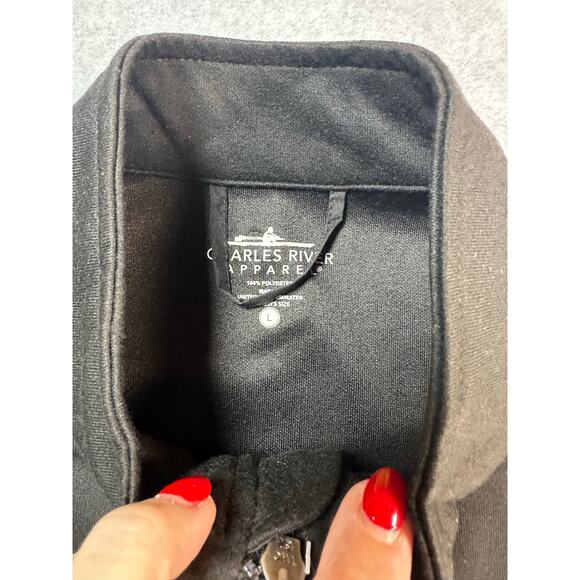 Charles River Apparel Women's Ashby Mixed Media Vest Size Large Black NWT - Picture 4 of 4